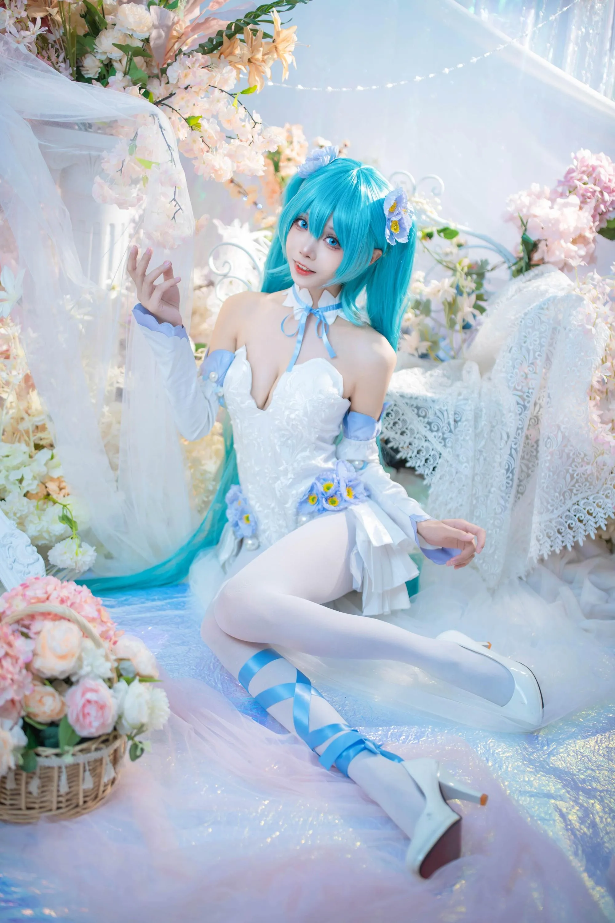 艾西Aiwest – NO.011 初音 粉蝶花 [42P]插图8